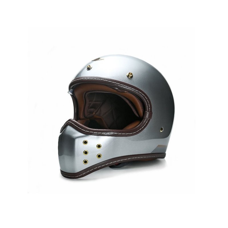 FETURE飞乔-SIMON 赛门-亮光冰岛银 - 安全帽 - 塑料 银色