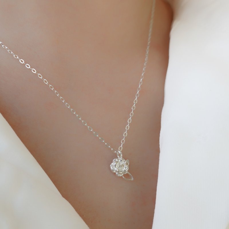 Birth Flower May 5月诞生花纯银项链 蝴蝶兰/Orchid - 项链 - 纯银 银色