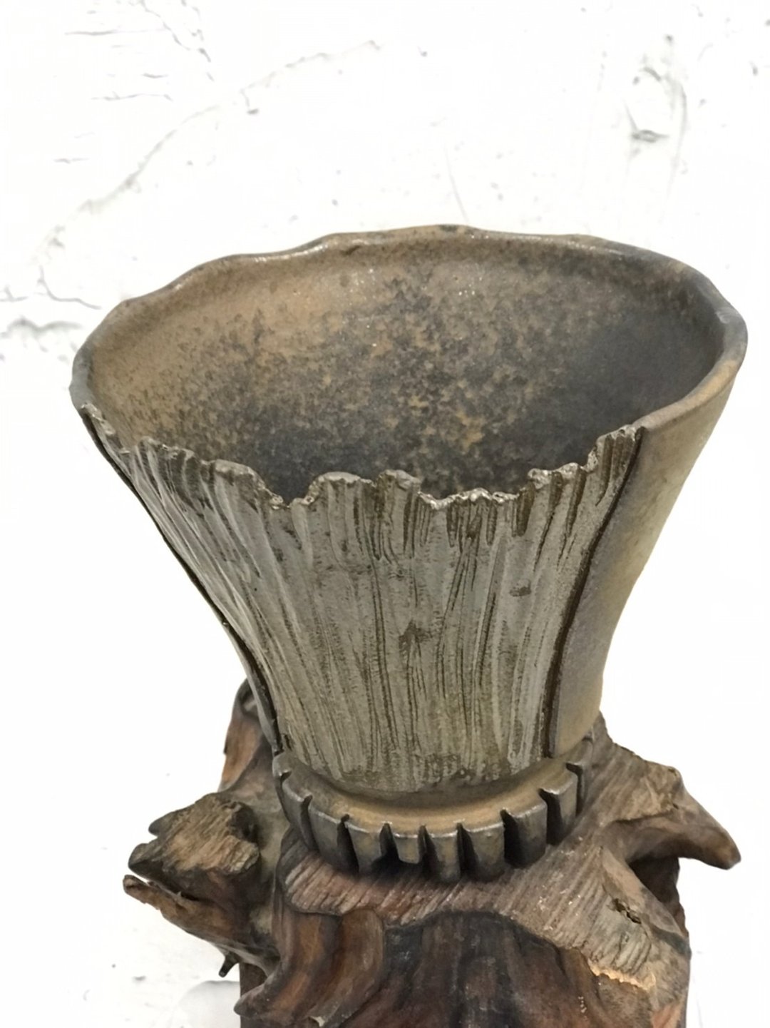 黑金奢华手工花器//沉木锯足 - 植栽/盆栽 - 陶 黑色