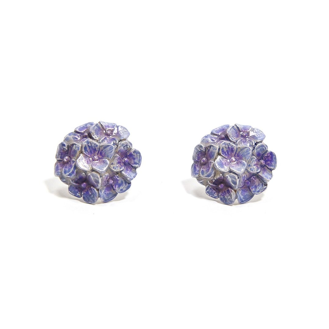 Rainy Sky Rainy Sky Earrings PA477 - 耳环/耳夹 - 其他金属 紫色