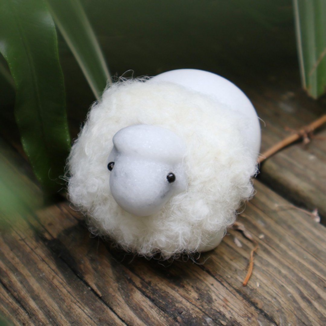云朵石羊 羊羊得亿 Marble Fortune Sheep 招财摆件 - 摆饰 - 石头 