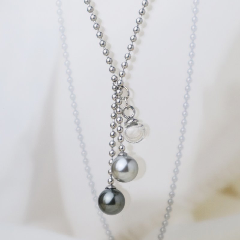 (新品)扩香项链-流苏珠光款(附绒布袋) - 项链 - 珍珠 