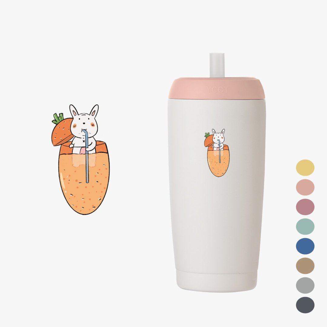 YCCT速吸杯2代550ml - 兔子 -啵一下就能喝的环保咖啡杯/保冰保温 - 咖啡杯/马克杯 - 不锈钢 多色