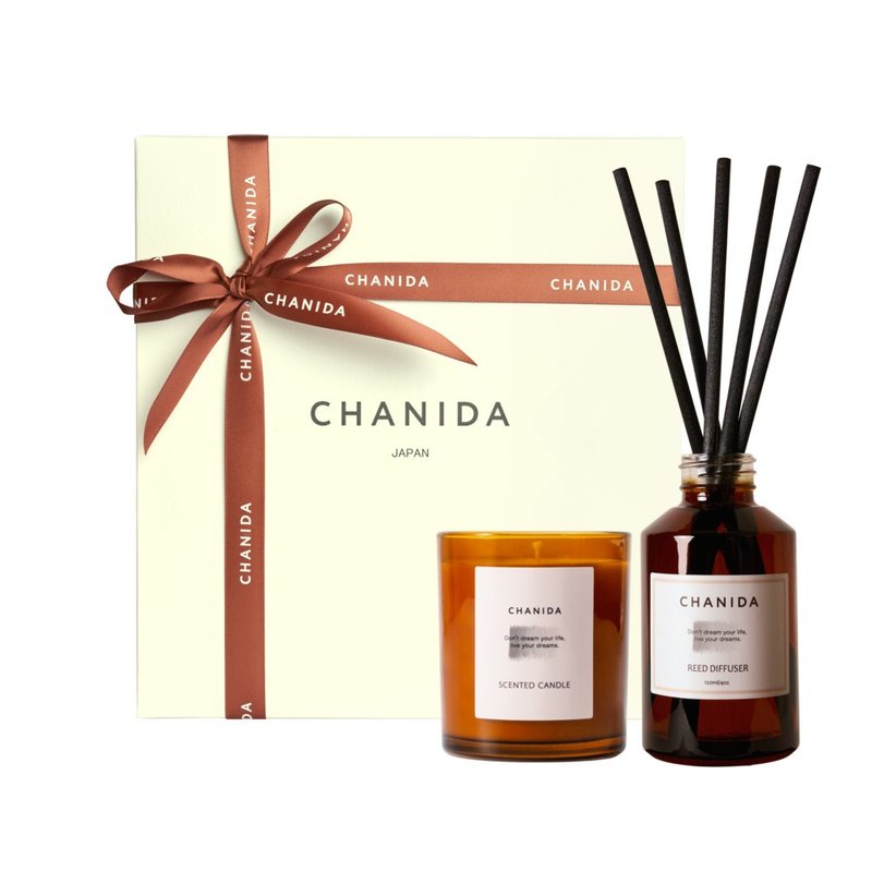 香氛蜡烛・扩香套组 / SCENTED CANDLE・REED DIFFUSER SET - 蜡烛/烛台 - 玻璃 