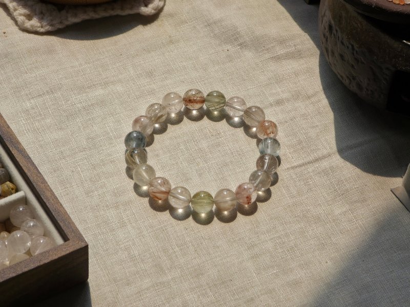 凤凰体彩兔毛水晶手串 9mm | 孤品 - 手链/手环 - 水晶 多色