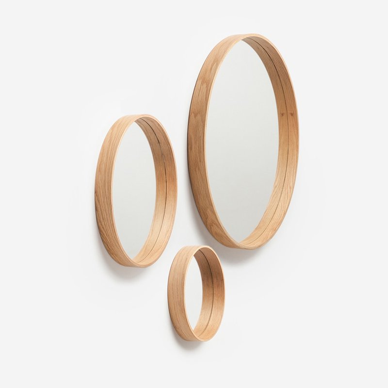 The Mirror 木质圆镜│SML优惠组合 - 其他家具 - 木头 咖啡色