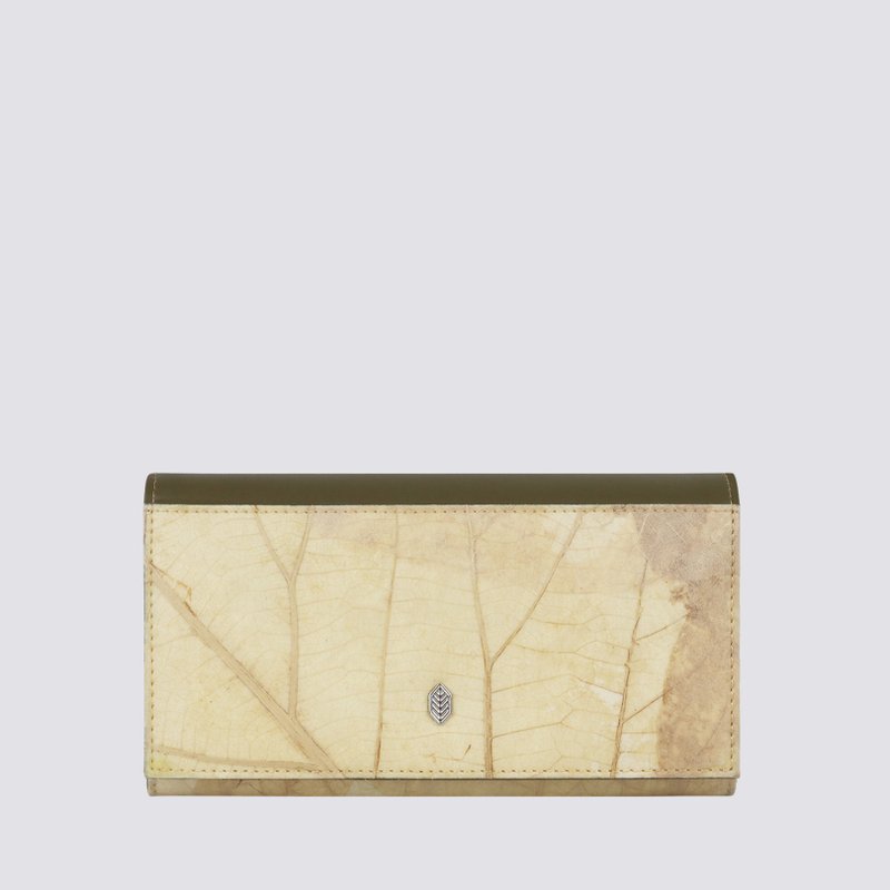 Vegan Fold-over Purse - Latte - 皮夹/钱包 - 颜料 卡其色