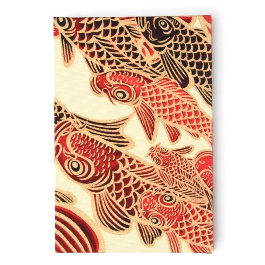 朱印帐 Red Carp - 笔记本/手帐 - 棉 红色