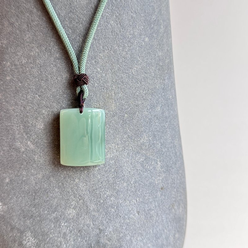 春运长顺 - 隽永玉光系列 - 台湾设计雕刻之翠玉项链 - 项链 - 玉石 绿色