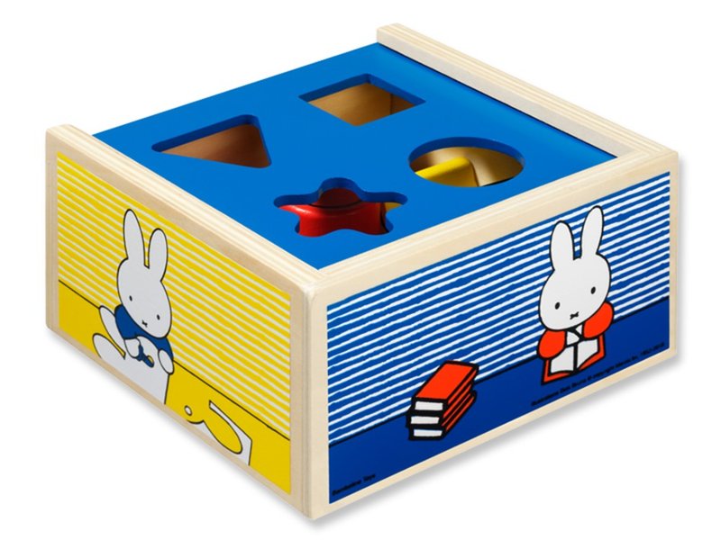 Miffy 米飞儿形状小木盒 - 玩具/玩偶 - 木头 多色
