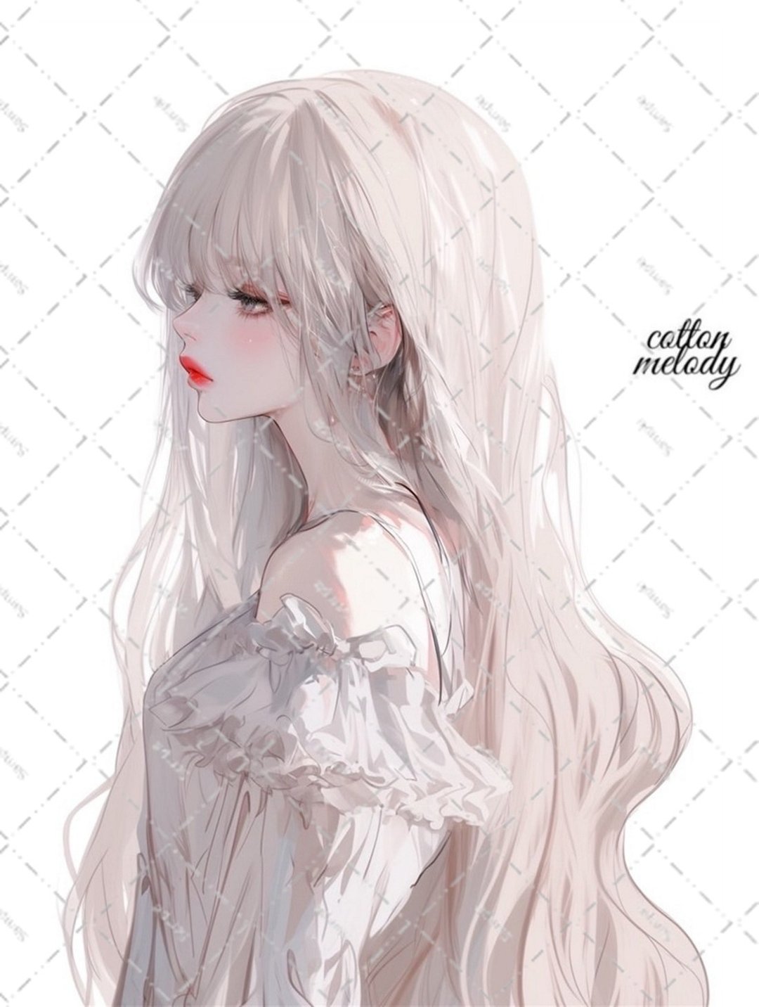 原创贴纸 no.6256 人物贴纸 原创贴纸 女孩贴纸 原创人物贴纸 - 贴纸 - 纸 