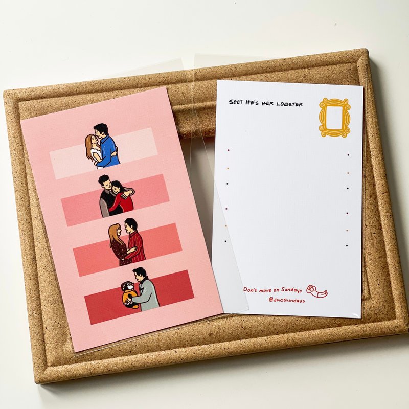 Friends 老友记明信片|  Love lobsters - 卡片/明信片 - 纸 