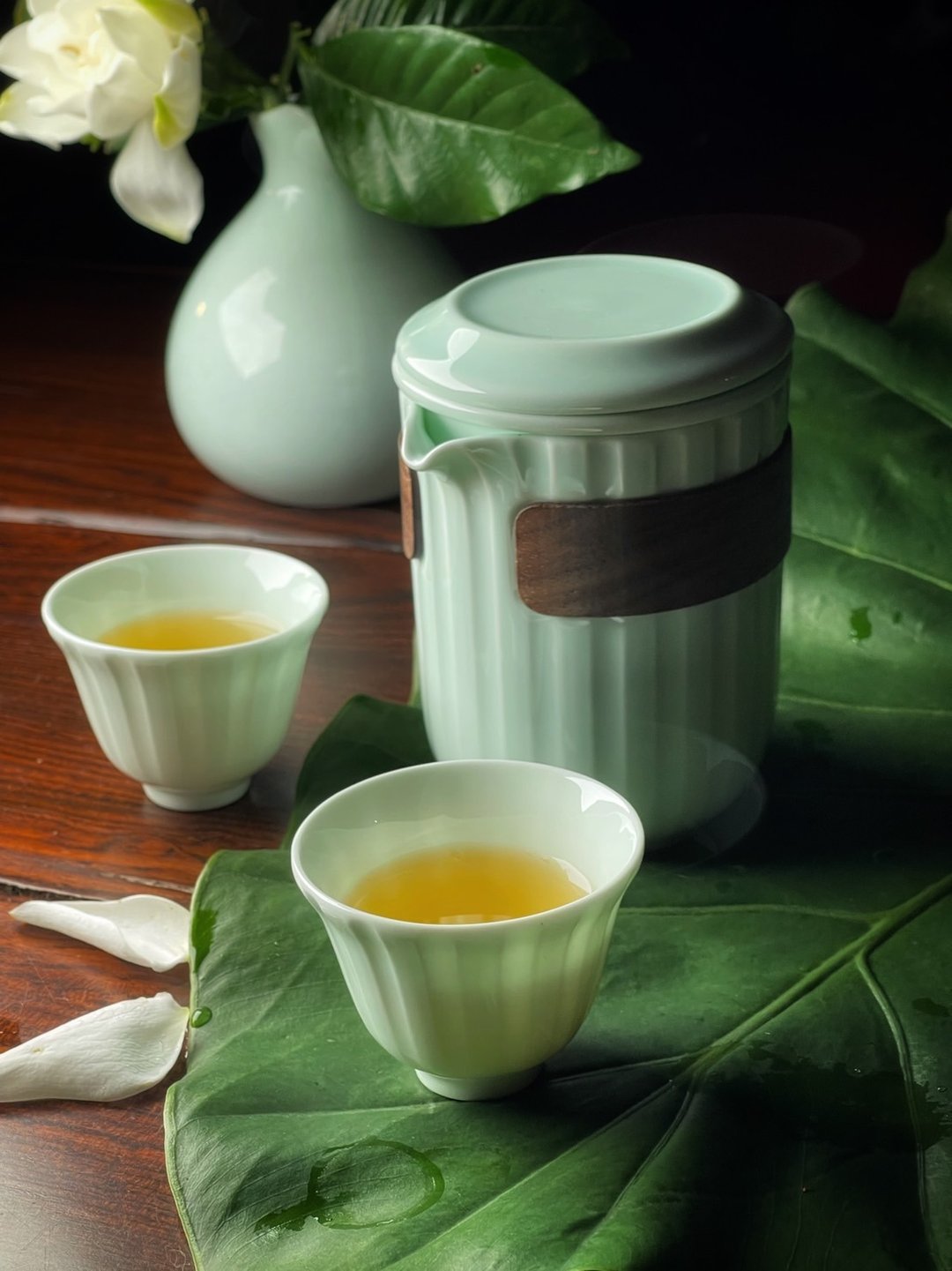 溢香 旅行用茶具组一壶二杯 - 茶具/茶杯 - 瓷 透明