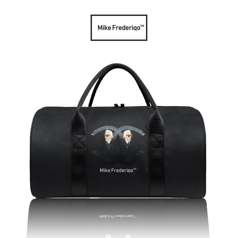 【Mike Frederiqo】正版授权 时尚运动衣物袋 卡尔老佛爷 - 行李箱/行李箱保护套 - 其他材质 黑色