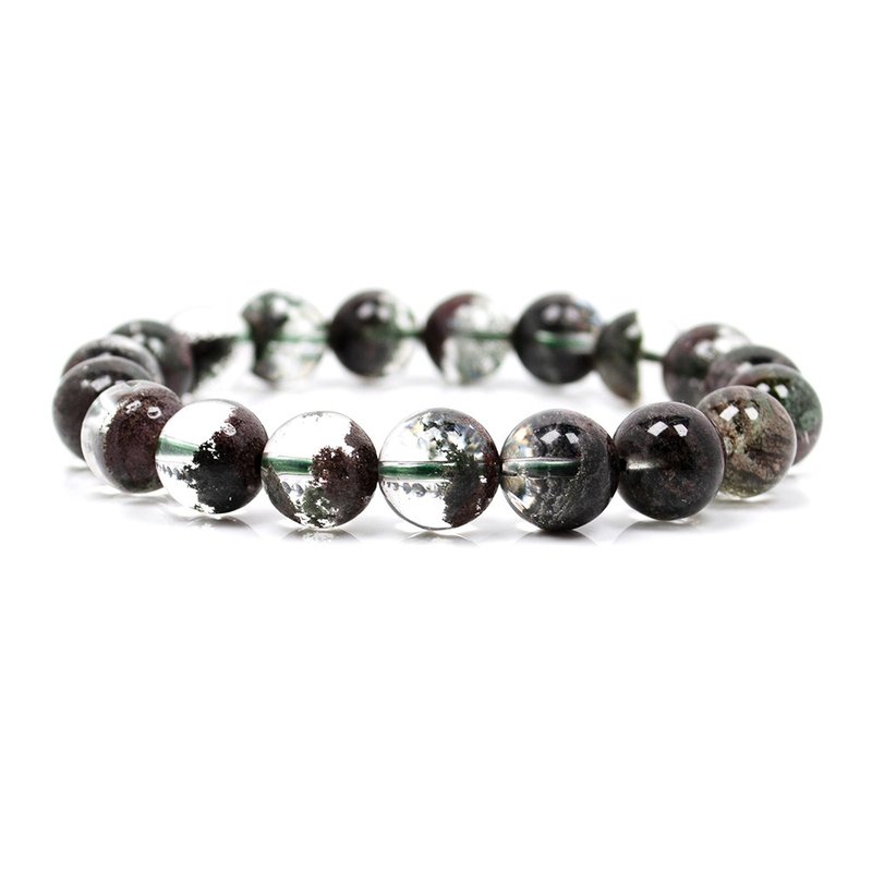 【正佳珠宝】绿幽灵 顶级聚宝盆绿幽灵 10.5-11mm 正财开运 手珠 - 手链/手环 - 水晶 多色