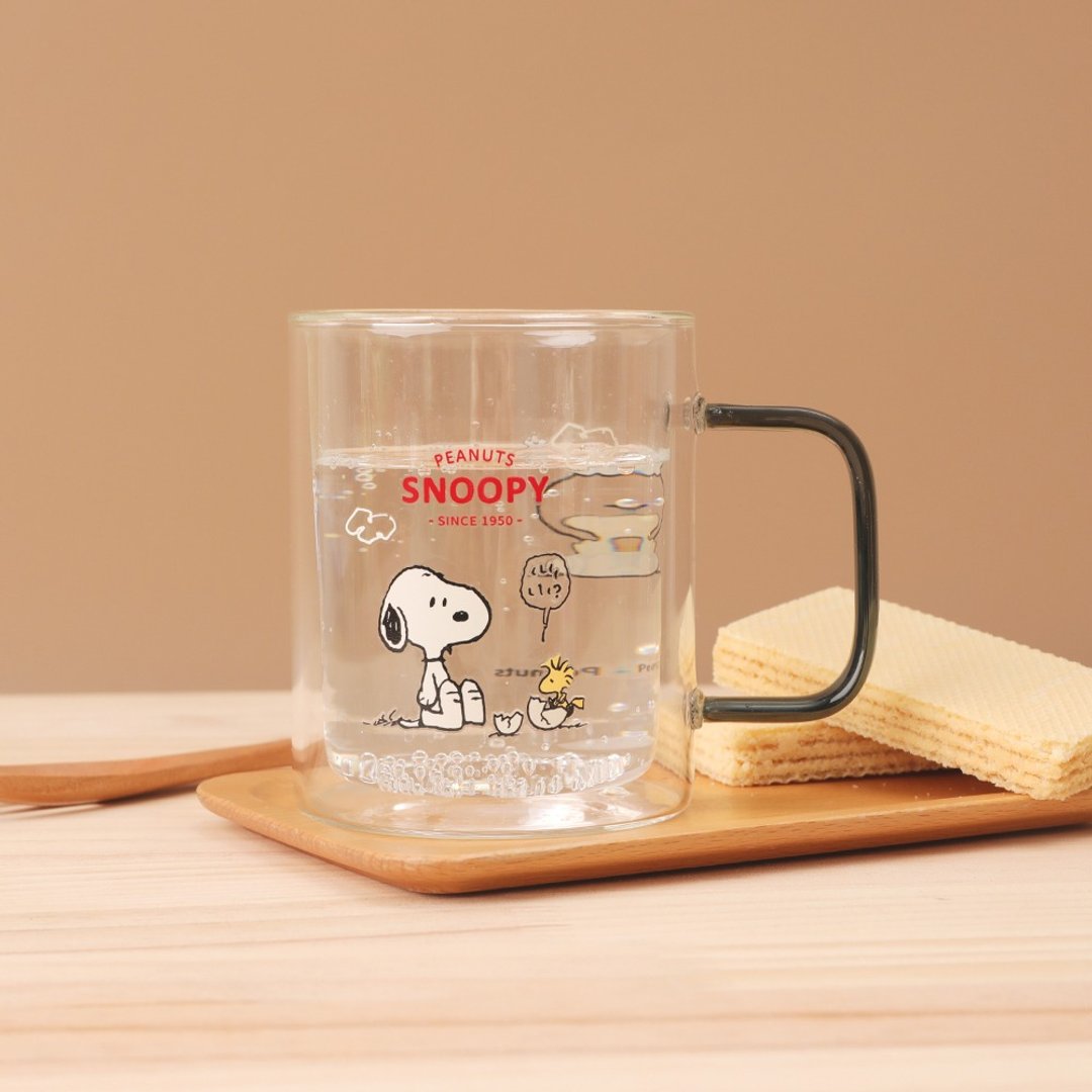 Peanuts史努比耐热玻璃杯- Snoopy 双层玻璃杯 杯子 水杯 - 玻璃杯 - 玻璃 多色