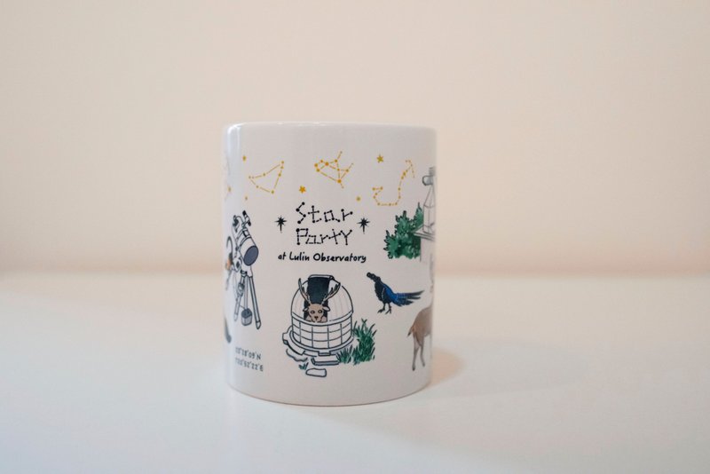 山上动物们的Star Party 马克杯 - 其他杯子 - 瓷 白色
