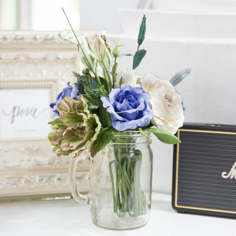 BLUE BOY SET - Small Posie Rooms for Home Decoration - 香薰/精油/线香 - 纸 蓝色