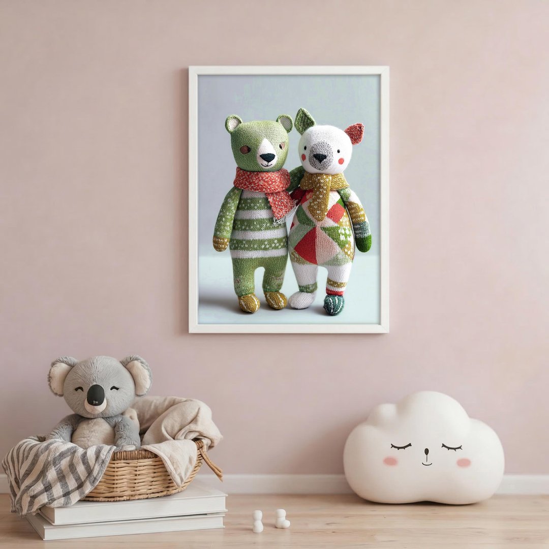 疗愈系装饰画 | 弥月礼物 | A2 不含框 | 浣熊 | 婴儿房 - 海报/装饰画/版画 - 纸 多色
