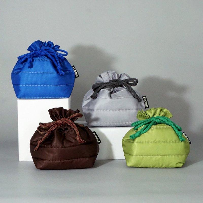 Ecorip DS Bag S 日本制 超轻量抽绳 保温保冷 环保 束口袋 餐具 - 化妆包/杂物包 - 环保材料 多色