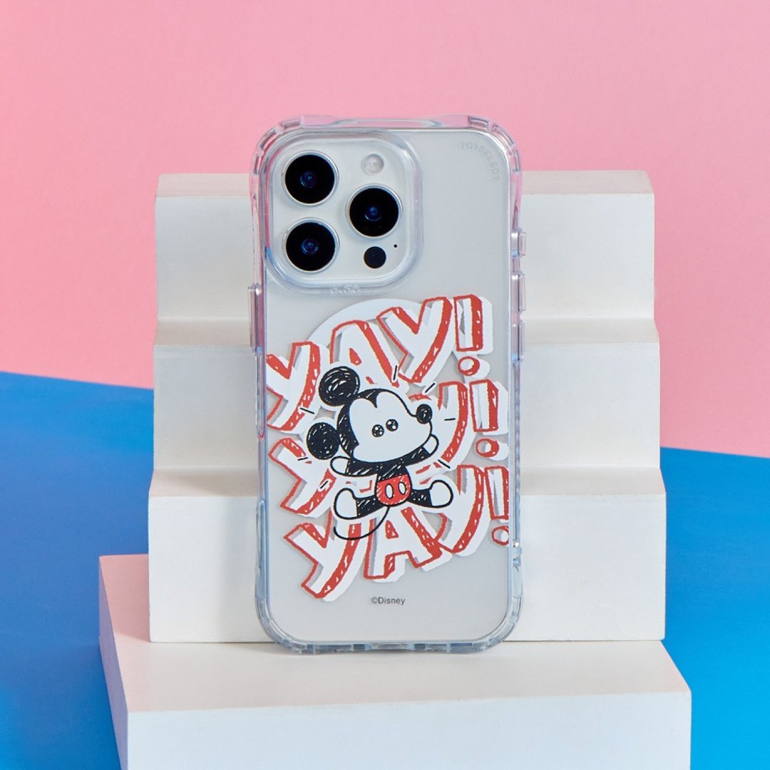 Disney经典-米奇的欢呼抗黄防摔MagSafe iPhone手机壳 - 手机壳/手机套 - 塑料 多色