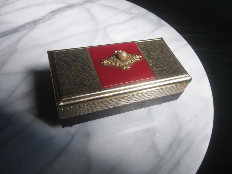 【老时光 OLD-TIME】早期二手日本古物音乐珠宝盒 - 收纳用品 - 其他材质 多色