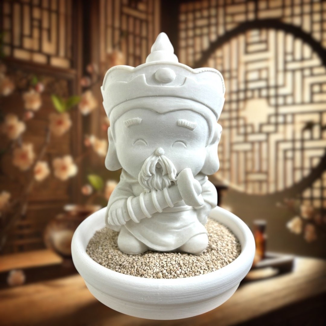 迎财神 五路财神之中路财神 小盘套组 居家扩香套组 - 香薰/精油/线香 - 其他材质 白色
