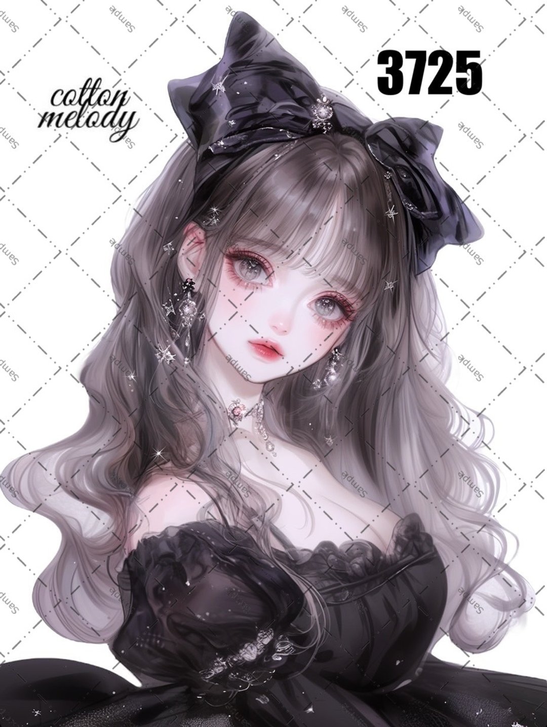 original sticker no.3725 人物贴纸 原创贴纸 原创人物贴纸 装饰贴纸 cotton melody - 贴纸 - 纸 