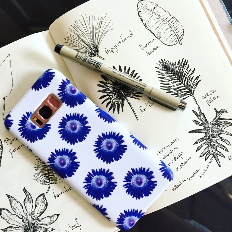 Blue sunflower Phone case - 手机壳/手机套 - 塑料 蓝色