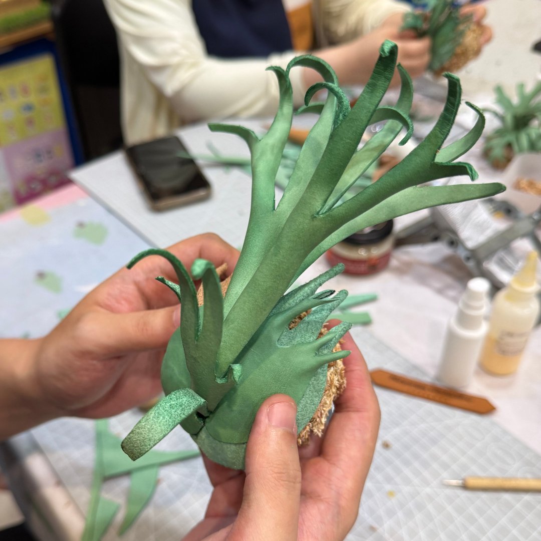 -9 月课程 一人开课 皮革拟真鹿角蕨手作体验/四个品种可选 - 皮件 - 真皮 