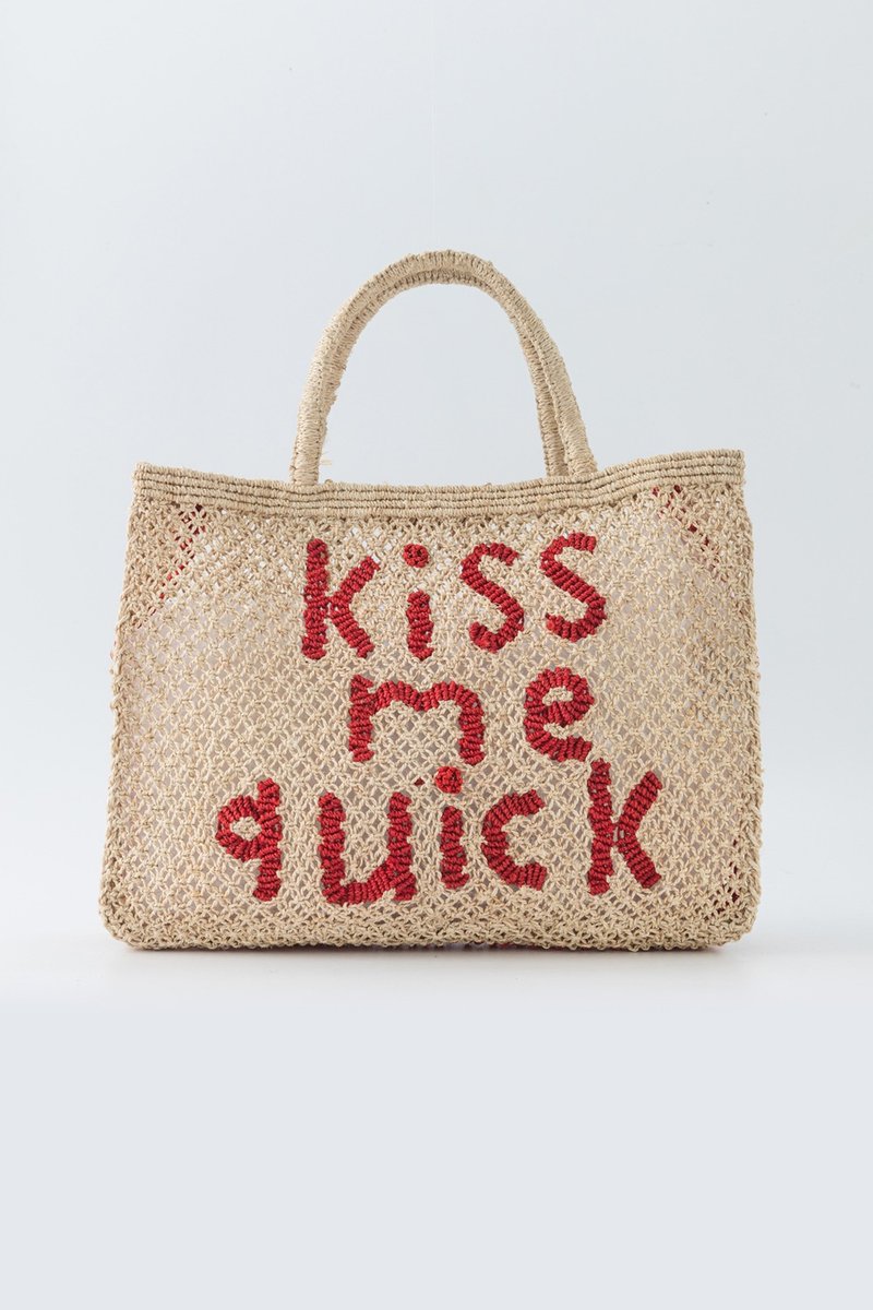 【The Jacksons】Kiss Me Quick 字母包 / S - 侧背包/斜挎包 - 棉．麻 多色