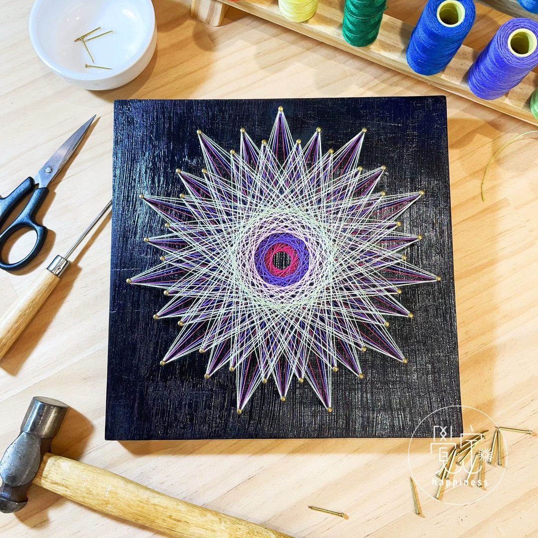 Stringart 艺术作品 - 摆饰 - 其他材质 多色
