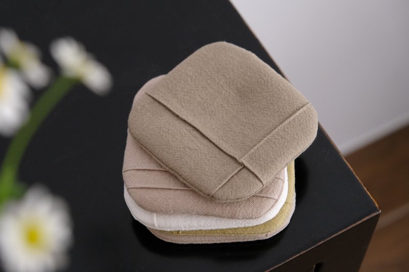 酣眠系列-杯垫 - 杯垫 - 棉．麻 粉红色