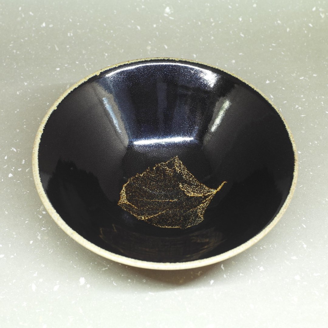 双色釉 木叶盏 茶碗 手作陶器 茶道具 - 茶具/茶杯 - 陶 