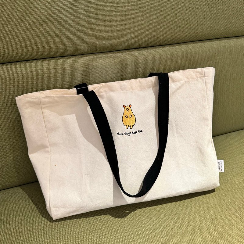 Mini Chewbbies 环保袋 - 侧背包/斜挎包 - 棉．麻 白色