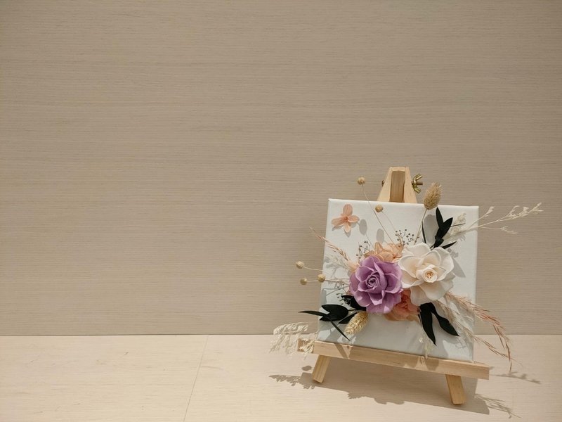 Sheer Whisper絮语藏花_永生画布花/永生花小画作 - 干燥花/捧花 - 植物．花 