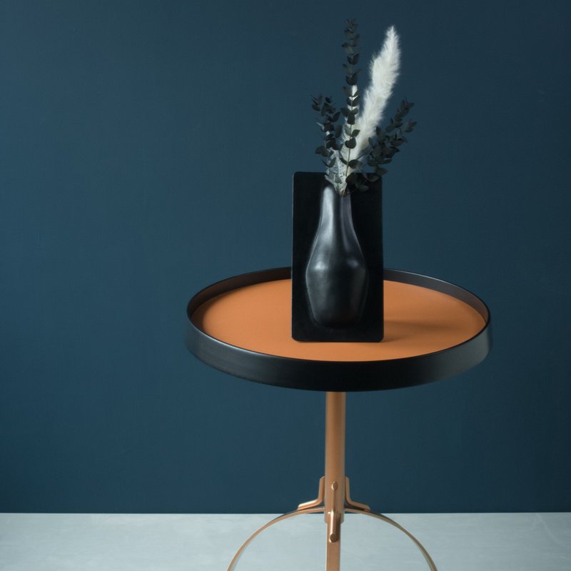 防疫宅在家区/ 半角花器001  手工真皮制 花器礼盒  SHAPING系列 - 摆饰 - 真皮 绿色