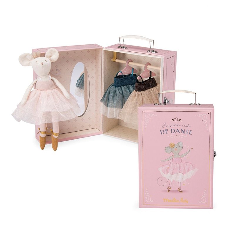 法国  Moulin Roty 小小衣橱-甜心芭蕾 - 玩具/玩偶 - 聚酯纤维 多色