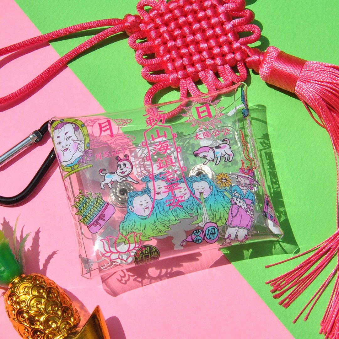 PVC保平安透明零钱包/ 唐葫芦姑娘 - 零钱包 - 塑料 