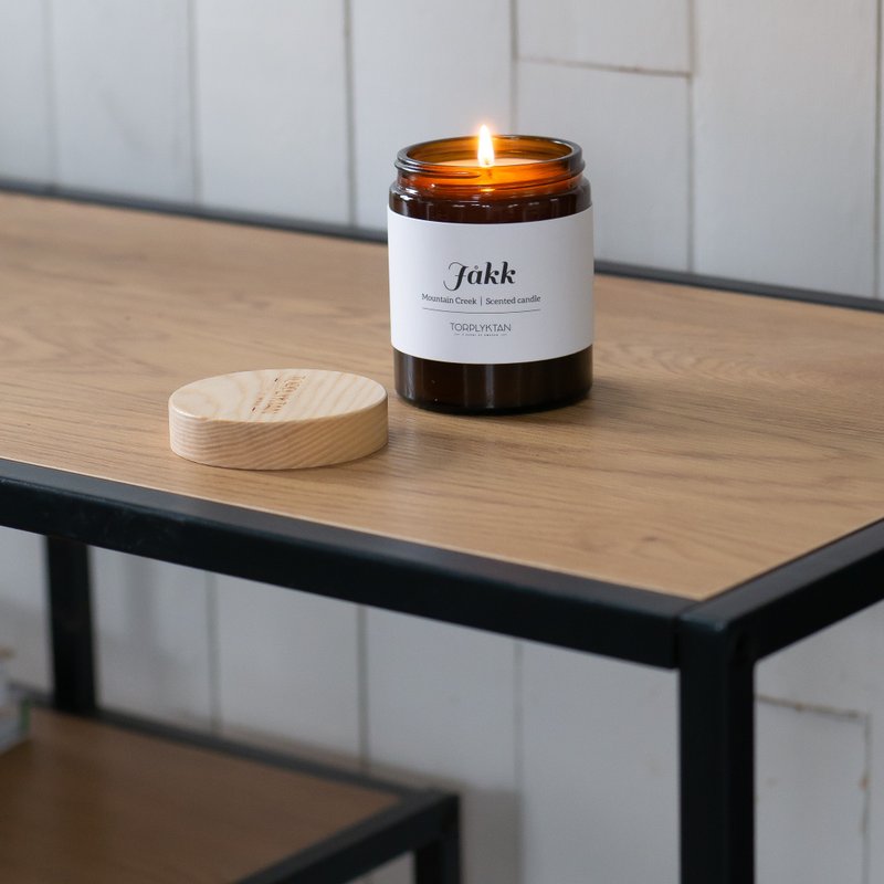 【瑞典 Torplyktan】极地风光蜡烛150g-山溪 - 蜡烛/烛台 - 蜡 