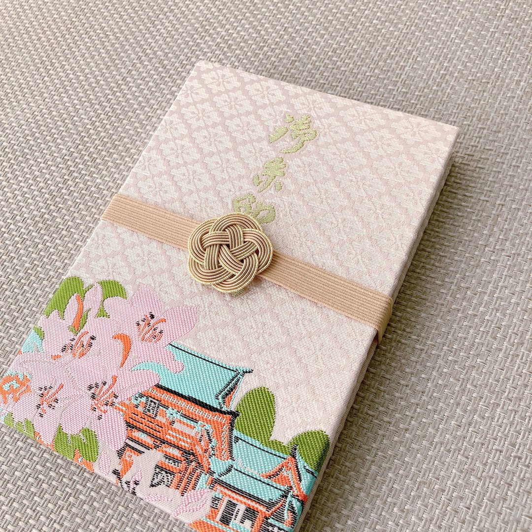 Plum knot stamp book band, traditional Japanese mizuhiki material, beige - 其他 - 纸 卡其色