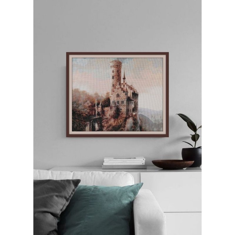 手工风景画，城堡，用于墙壁装饰，独家 - 海报/装饰画/版画 - 棉．麻 多色