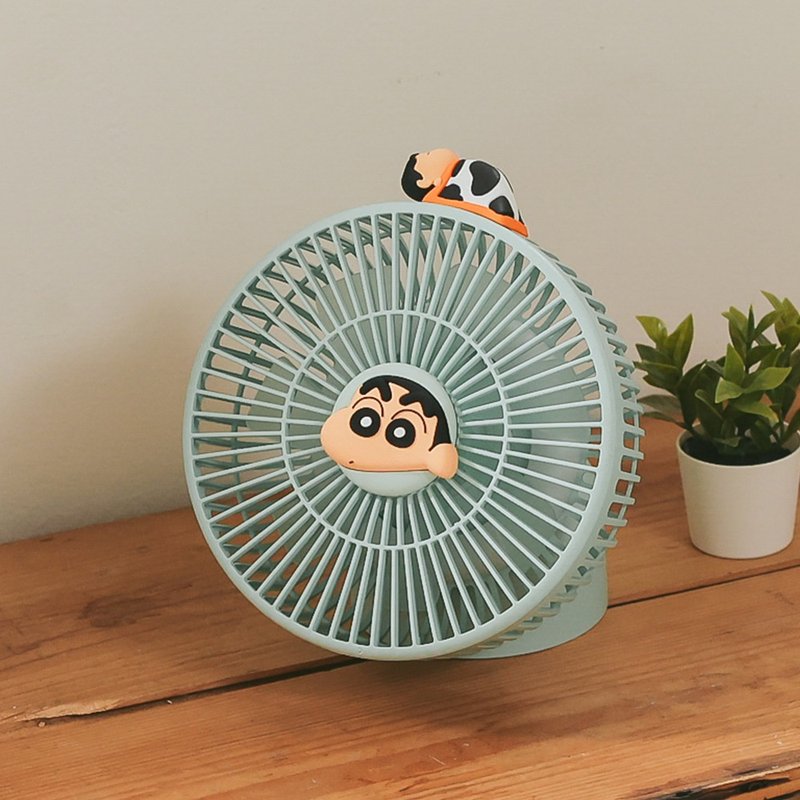 蜡笔小新多功能遥控风扇-正版授权 桌上型电风扇x气氛照明小夜灯 - 数码小物 - 塑料 多色