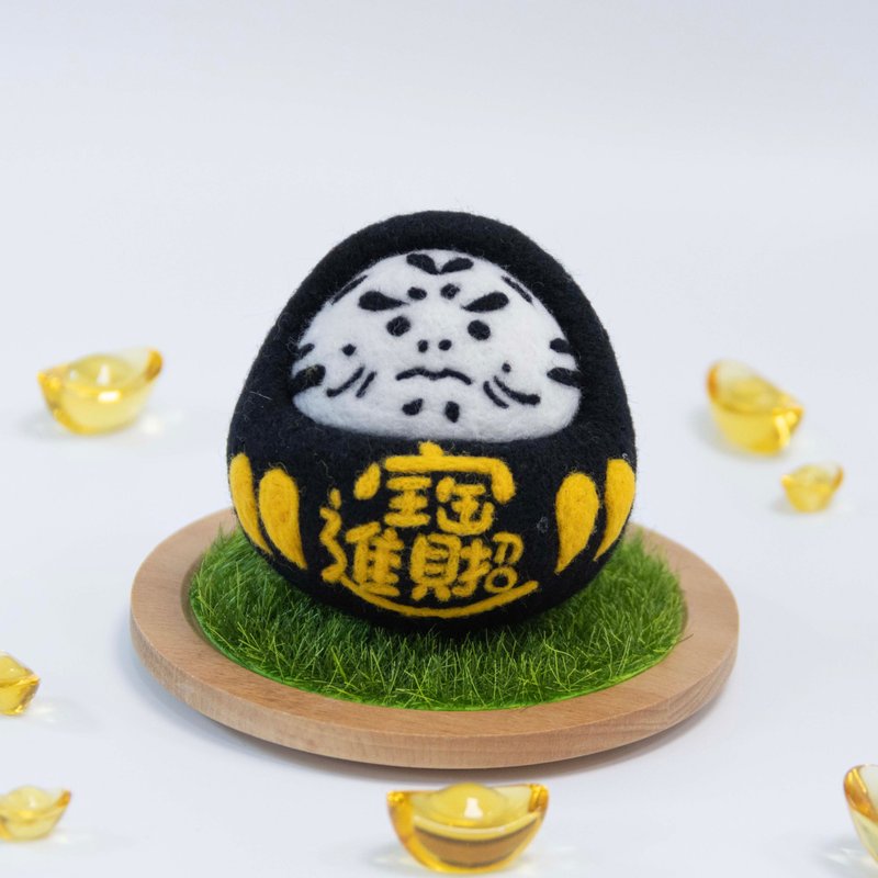 【现货】招财进宝达摩  招财 摆饰 福神 羊毛毡  附底座 - 摆饰 - 羊毛 多色