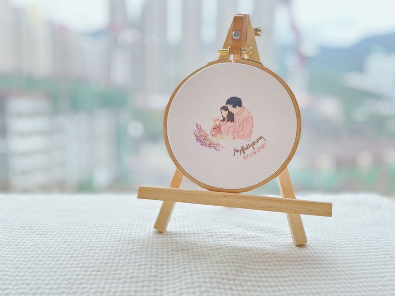 定制化人手刺绣 - 绣。故事- 系列 - 订制画像 - 绣线 多色