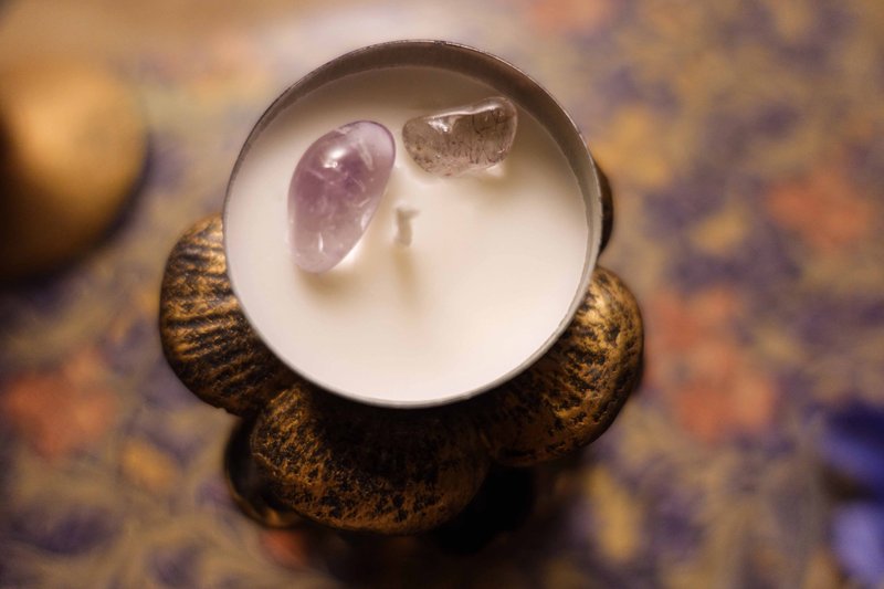 【水晶许愿蜡烛 l 带来幸福1】为生活带来正向的能量 - 其他 - 其他材质 