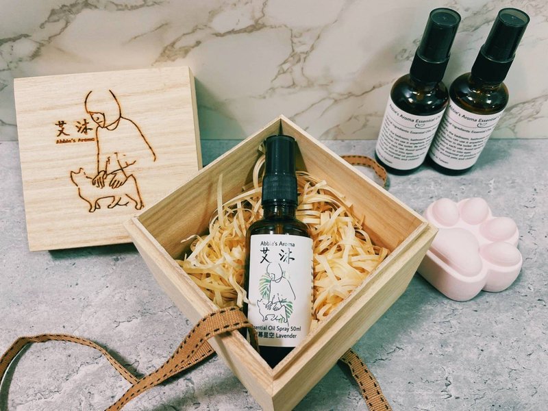 【草本玫瑰 Rose Geranium】纯天然植物精油香氛喷雾 - 香薰/精油/线香 - 玻璃 卡其色