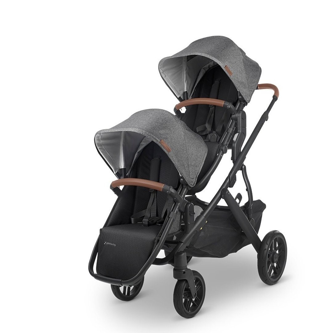 台湾宅配【原厂赠礼】【UPPAbaby】VISTA V2 王者双宝推车-黑灰色 - 婴儿车/手推车 - 其他材质 灰色