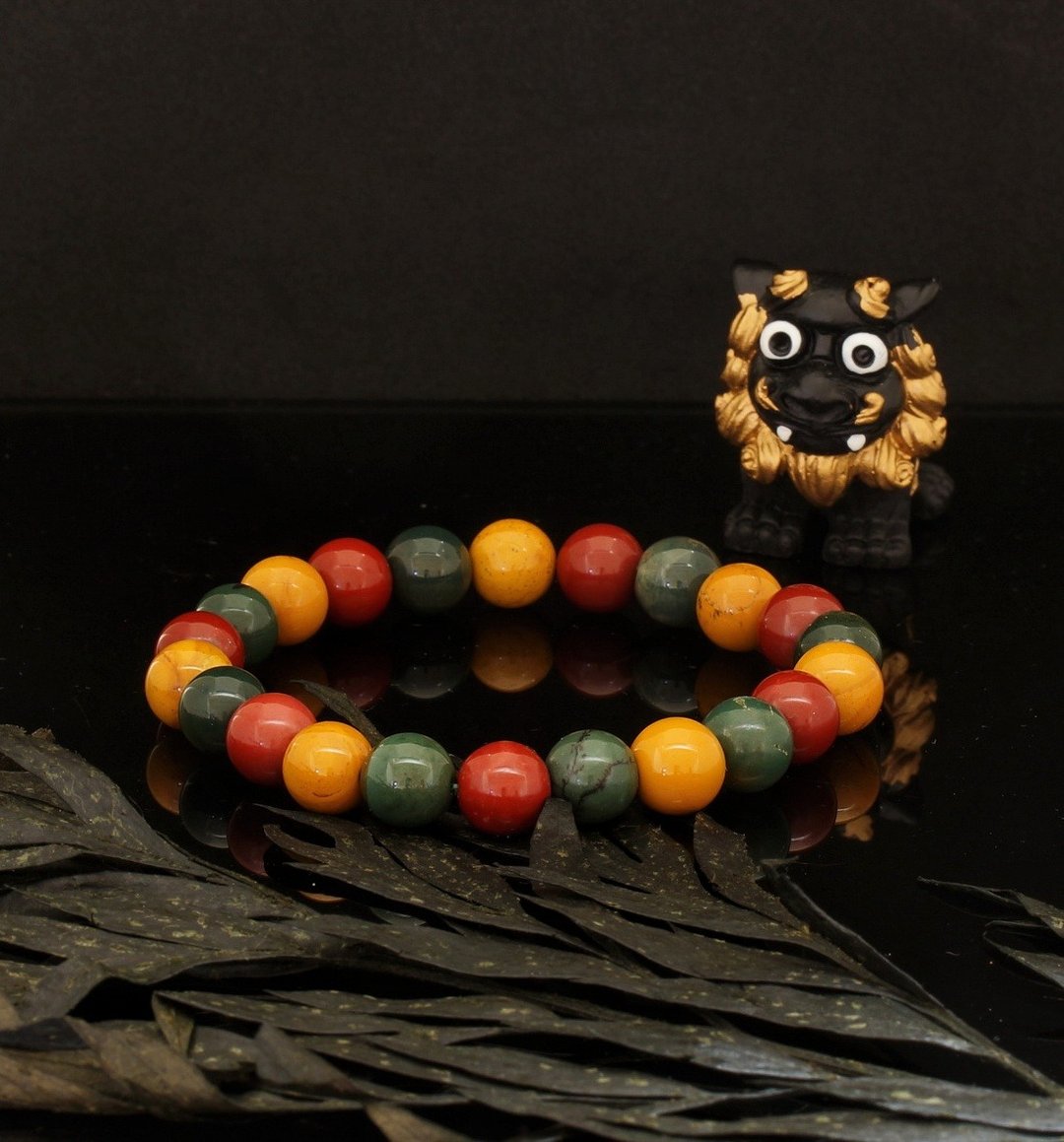 阿拉善玛瑙 8.8mm 手链 ( Alashan Rocks 8.8mm Bracelet ) - 手链/手环 - 宝石 
