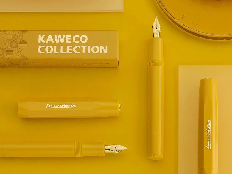 德国 KAWECO COLLECTION 系列钢笔 蜂蜜黄 F - 钢笔 - 塑料 黄色